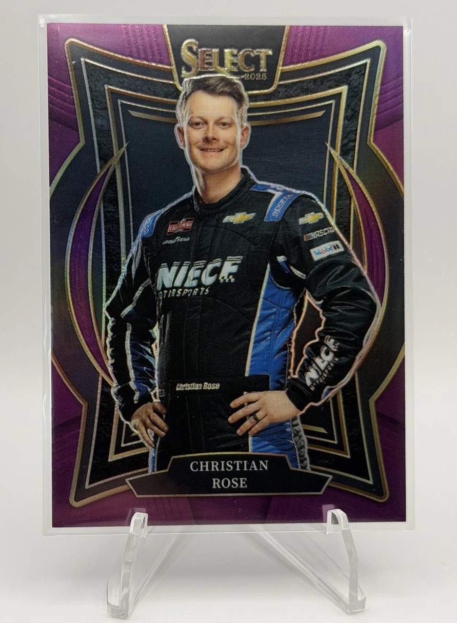 2025 Panini NASCAR Select - Grandstand Christian Rose #23 Purple Prizm 28/199