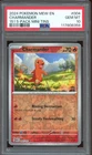 Pokemon TCG Scarlet Violet 151 Mini Tins #004 Charmander Reverse Cosmos PSA 10