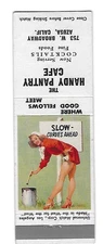 " Girlie "  The Handy Pantry Cafe Azusa CA   Matchbook Cover