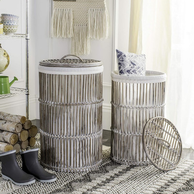 Stylish Set of 2 Libby Laundry Baskets for Home Organization