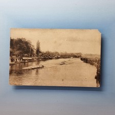 Oxford Rowing Postcard C1920 Thames River Eights Week Races