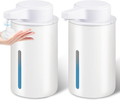 2 Pack Automatic Foaming Soap Dispenser, 13.5Oz Touchless Electric Hand Soap Dis
