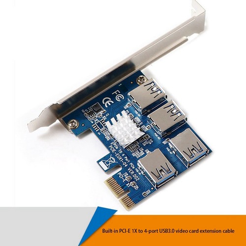 PCIE PCI-E PCI Express Riser-Karte 1X Bis 16X 1 Bis 4 USB 3.0-Steckplatz-Mu1513 - Afbeelding 5 van 6