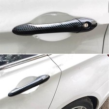 For 2011-2014 Hyundai Sonata Exterior Door Handle Cover Trims Carbon Fiber Style
