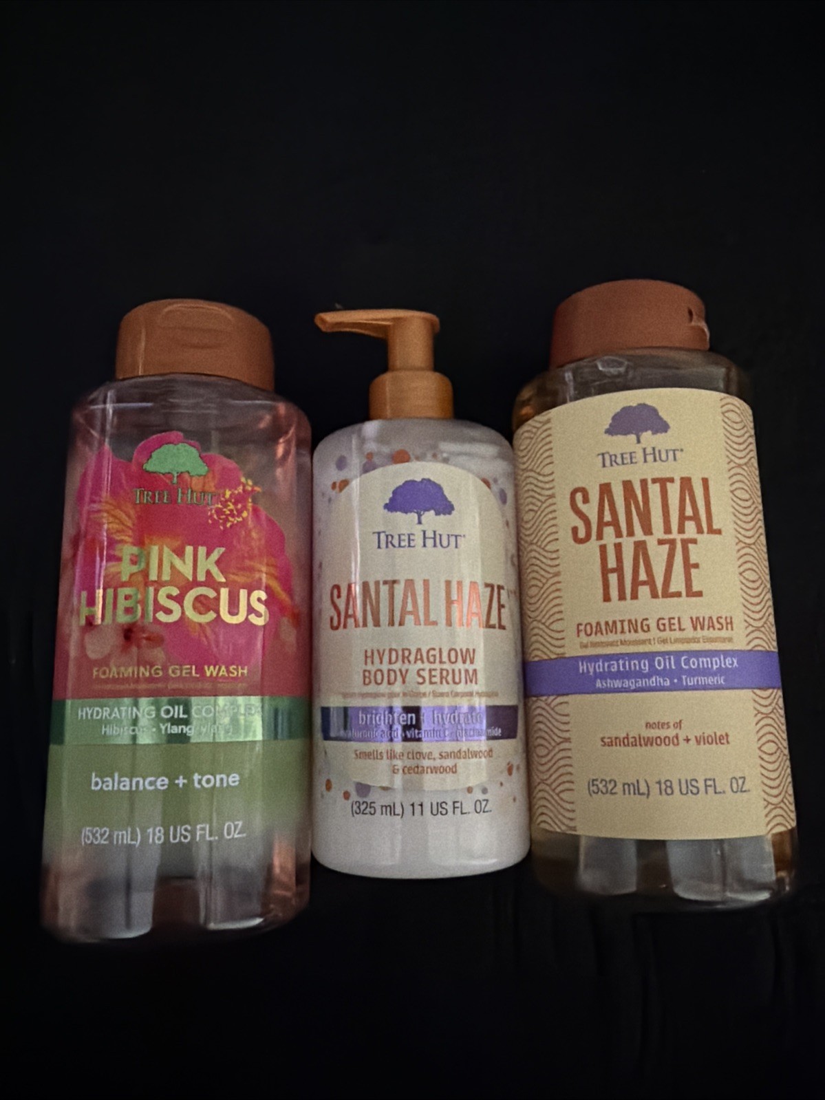 Tree Hut Foaming Gel Wash Trio 18 fl oz Each Lot of 3 New