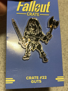 Bethesda Fallout Loot Crate Guts Grognak Il Barbaro #22 Spilla Smaltata (Nero)