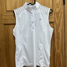 Ariat Ladies Aptos Sleeveless Show Shirt White Large