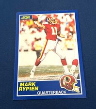 1989 Score Football Mark Rypien Rookie Card #105 Set Break NM. rookie card picture