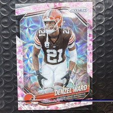 Panini Prizm Denzel Ward #90 Cherry Blossom Numbered Parallel /15