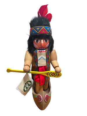 #ad Christian Ulbricht Lone Wolf in Canoe Nutcracker LTD ED 309 5000 $165.00