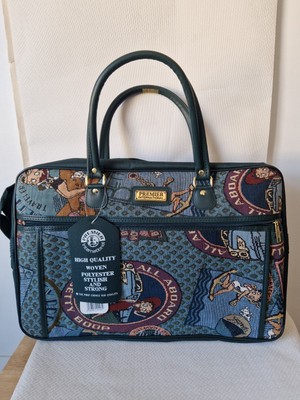 Premier International Vintage Betty Boop Gobelin Reisetasche Reisetasche grün 
