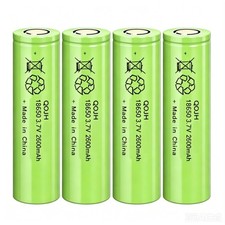 4 Pcs 2600mAh Batteries 3.7V Rechargeable Li-...