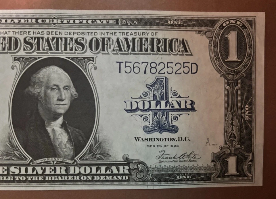 1923 Horse Blanket Large Size Silver Certificate Note - Image 3 of 4