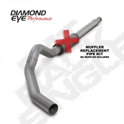 Diamond Eye K5344A-RP KIT 5in CB MFLR RPLCMENT PIPE SGL AL: 03-07 FORD 6.0L