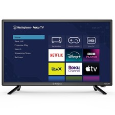 24 Inch Smart TV Roku OS LED HD Freeview Netflix Apple TV BBC iPlayer Dolby