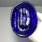 BLENKO FREEFORM COBALT BLUE ART REPURPOSED GLASS ASHTRAY TRINKET TRAY SOAP DISH
