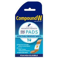 Wart Remover Maximum Strength One Step Pads with Salicylic Acid, 14 Medicated...