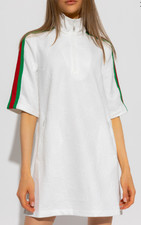 S & M - Gucci jersey jacquard dress with monogram white - BNWT 695735