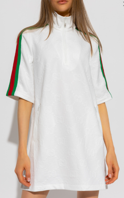gucci jersey dress S & M - jacquard with monogram white - BNWT 695735 Mini dress
