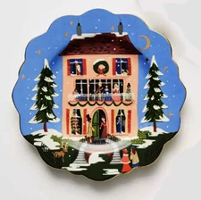 RIFLE Paper Co for ANTHROPOLOGIE Nutcracker Dessert or Salad Plate Sold Out!