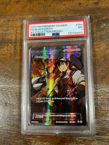 POKEMON 2017 XY Collection Promo Full Art BLACKSMITH #88a PSA 7 RARE