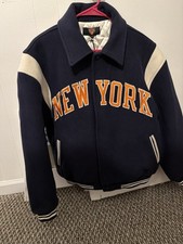 Kith X New York Knicks Wool Varsity Jacket Nocturnal Size US: Large