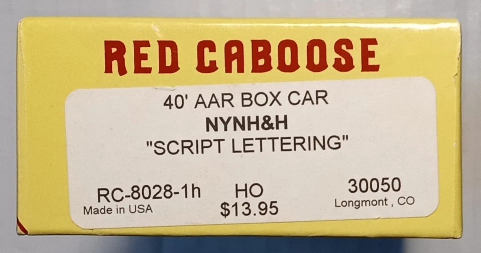 Red Caboose #RC-8028-1h 40' AAR Box Car (NYNH&H) "Script Lettering" #30050 1/87 - Image 4 of 4
