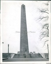 1944 Bunker Hill Monument Boston Revolution Landmark World Famous Photo 7X9