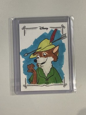 Disney Wonder 2025 Robin Hood Sketch Card 1/1 1 Of 1