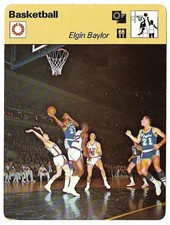 1979 Italian Basketball Elgin Baylor Sportscaster Card Lakers HOF 03 005 16-14