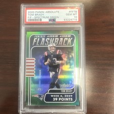 2020 Panini Absolute #FF-TB TOM BRADY Fantasy Flashback Insert Green /25 PSA 10