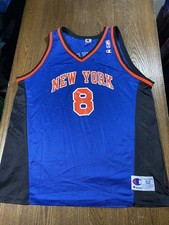 VTG 90s NBA New York Knicks Champion Latrell Sprewell Jersey 52 XXL 24pit2pit