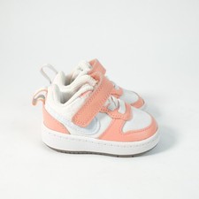Nike TD Court Borough Low 2 White Light Madder Root DM1218-100 Size 2C MINT