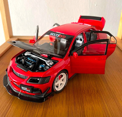 1:24 Mitsubishi Lancer EVO 9 Diecast Alloy Model Car   Sound Light Toy Gift