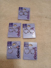 Bulk Lot Of 5 Spring Clip Claire's Earrings. MSRP 40/lot. Great Presents 