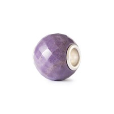 Mode Trollbeads Jade Violett Rund Facettiert Charm Anhänger Unisex 00046