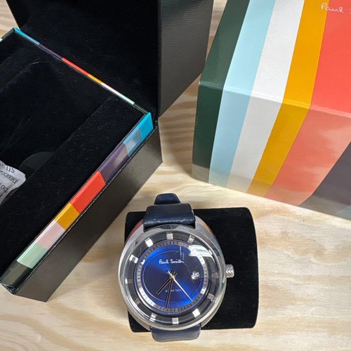 paul smith solar watch blue dial