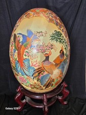 Large 26” Satsuma Egg  with Wooden Base 