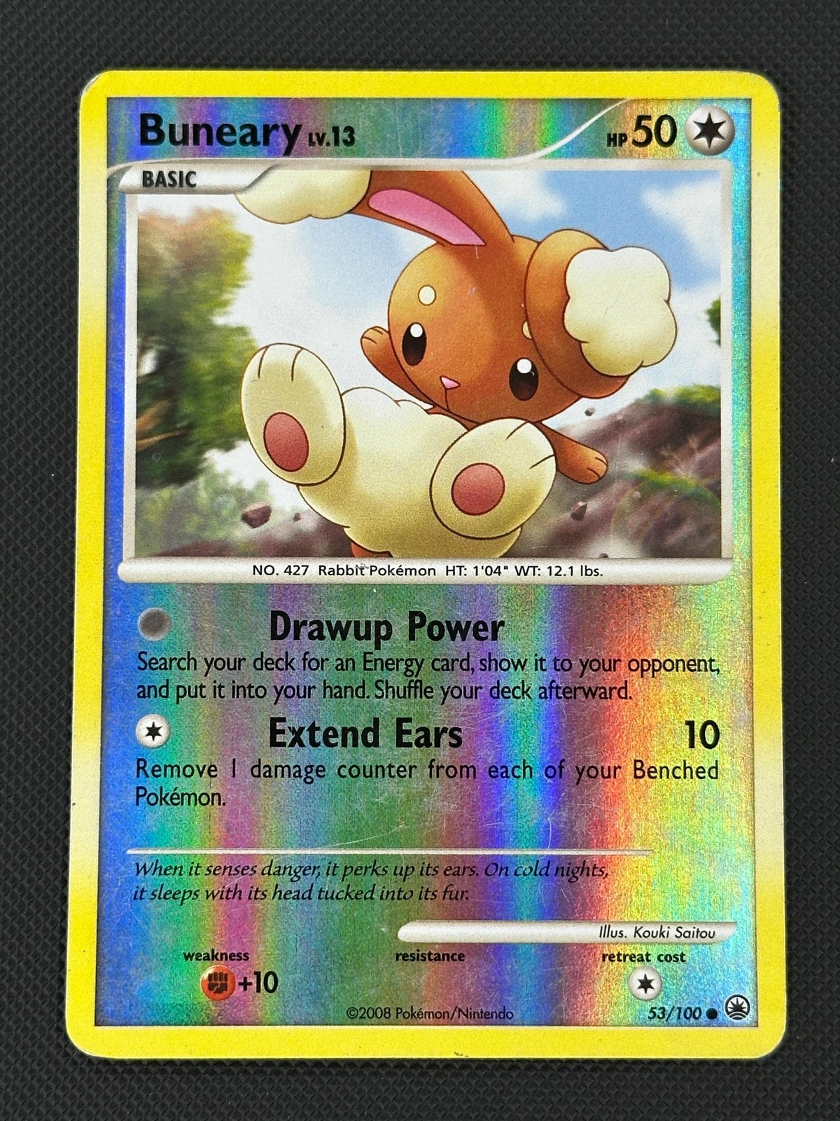 Buneary 53/100 Common Majestic Dawn Pokemon Reverse Holo Moderately Played
