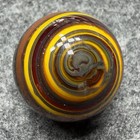 Handmade Marble Gold Lutz ( Corkscrew - Spiral ) 1 Inch +-  (S20) — photo 2