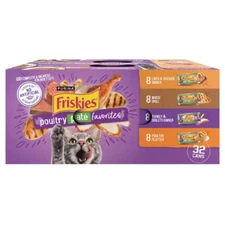 Purina Friskies Liver and Turkey Wet Cat Food Poultry Favorites - 5.5oz/32ct