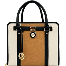  Bible Bags for Women - Leather Bible Carrying Case - Pen Brown 2 Color Press