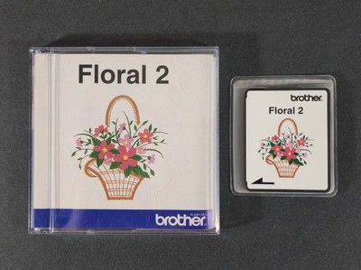 RARE Brother Floral 2 Embroidery Memory Card Design Boutique
