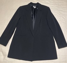 Bar III Women's Black Open Blazer Jacket XL