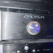 Emotiva mini-X a-100 Stereo Power Amplifier Black Brushed Aluminum 150W Max
