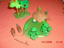 Playmobil  für Wald, Tierpark   2 x Biber,   mit Strauch, WurzelnBaum zum kippen