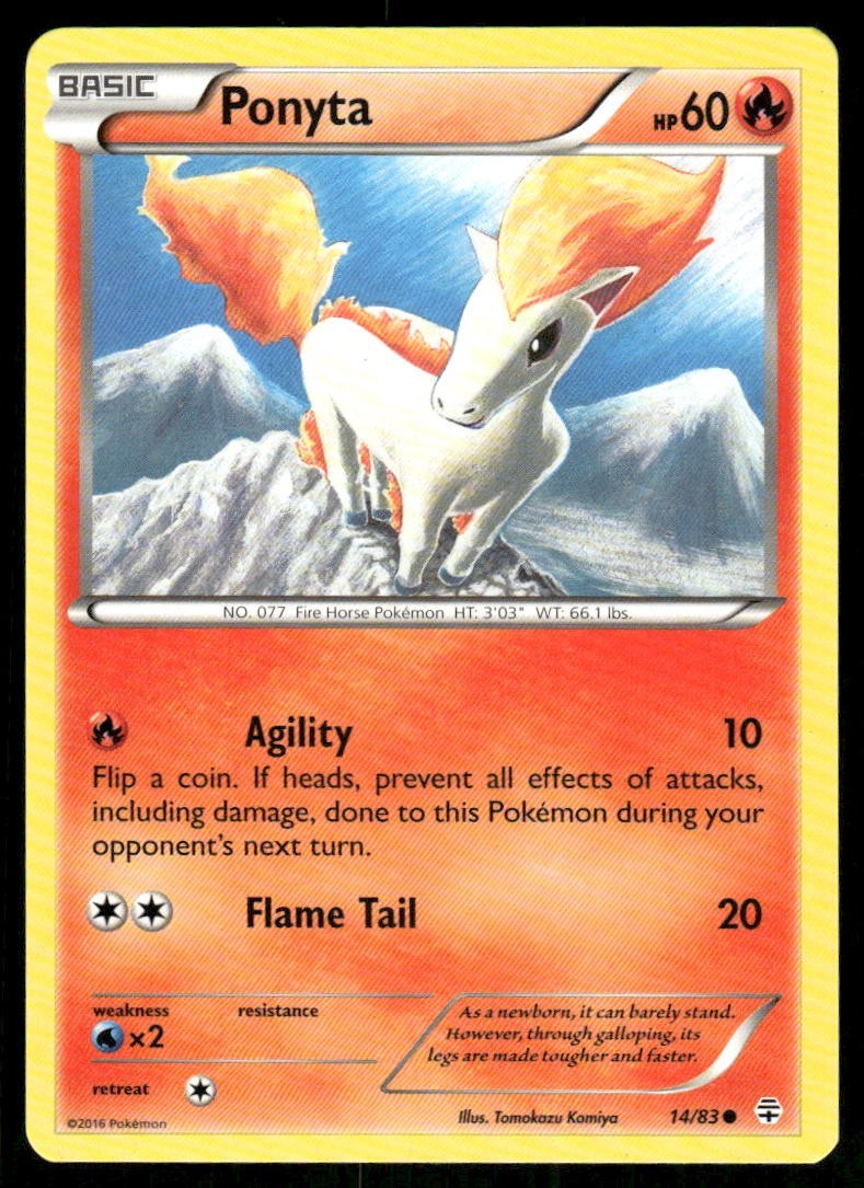 Pokemon Tcg Ponyta #14 Pokemon Generations NM