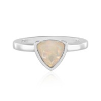 Cavill Welo Opal Ring 0,58Ct Sterling Silber Damenring Platinfarben- Echtschmuck