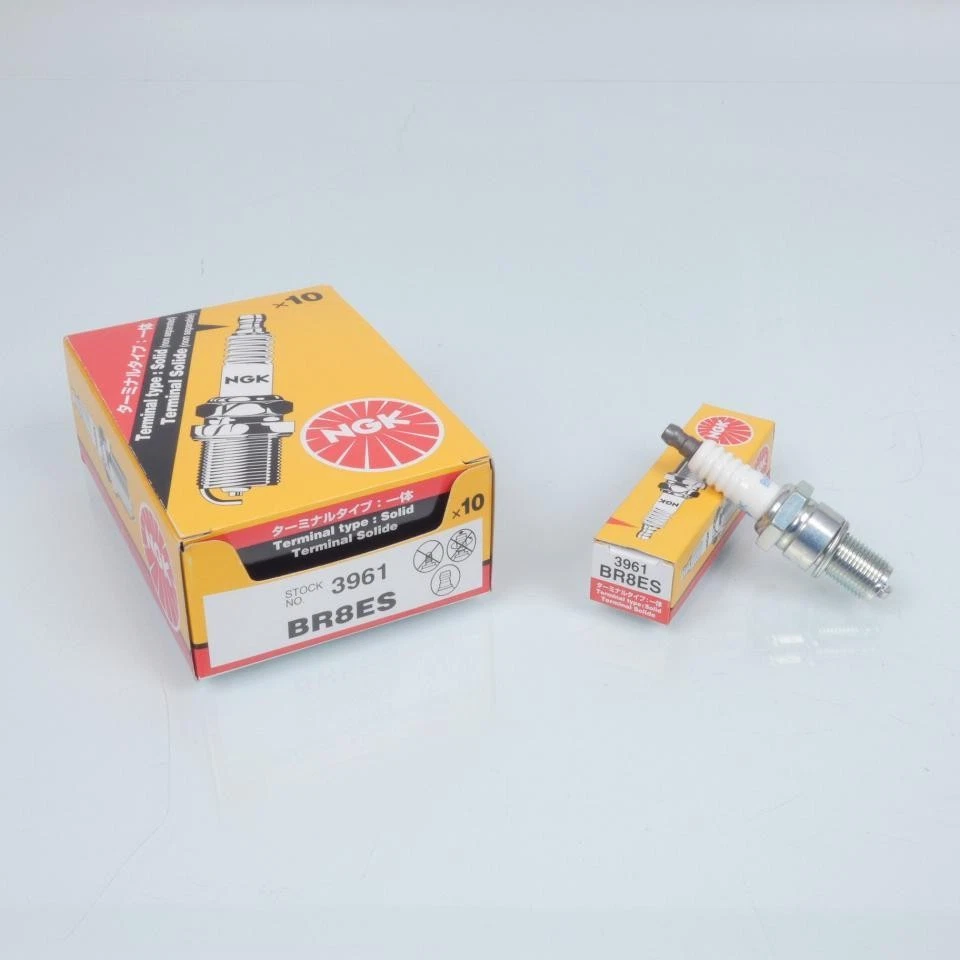 Bougie d'allumage NGK pour Moto Honda 360 Cb G 1974 BR8ES olive fixe 3961 / par - Photo 1/1