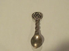 Celtic miniature sterling silver spoon 